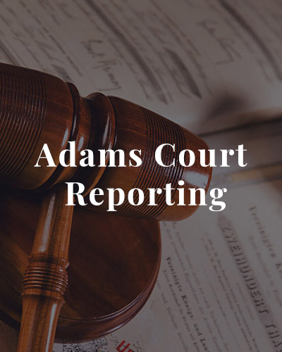 Adams Court Reporting Banner